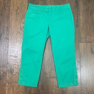 Ann Taylor LOFT Kelly Green Capri Pants